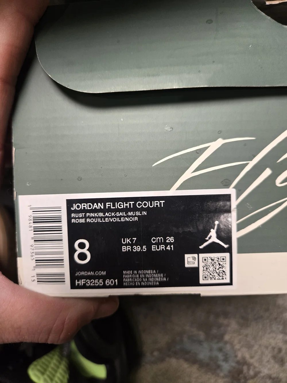 Jordan Flight Court Rust Pink Mens Size 8 NEW